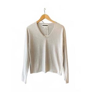 NEW COLORUSH women's easy v sweater in pebble